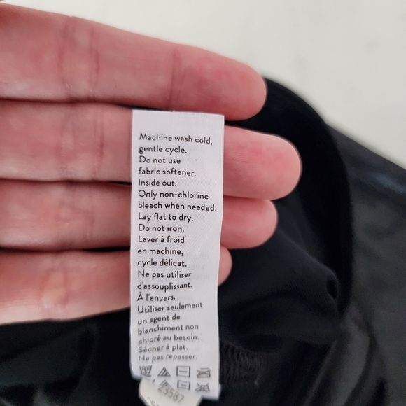 Spanx Faux Leather Leggings Large Compression - Picture 7 of 13